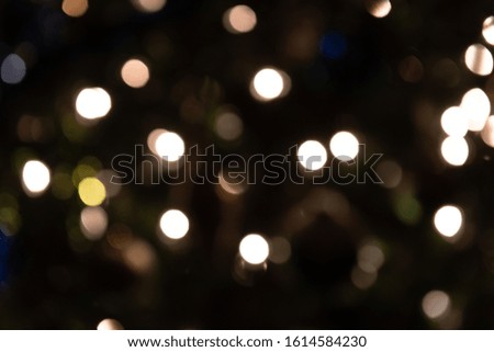 Abstract shiny Christmas lights reflection background