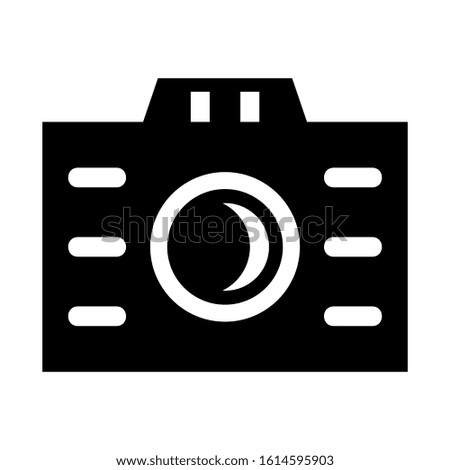 camera icon isolated sign symbol vector illustration - high quality black style vector icons
