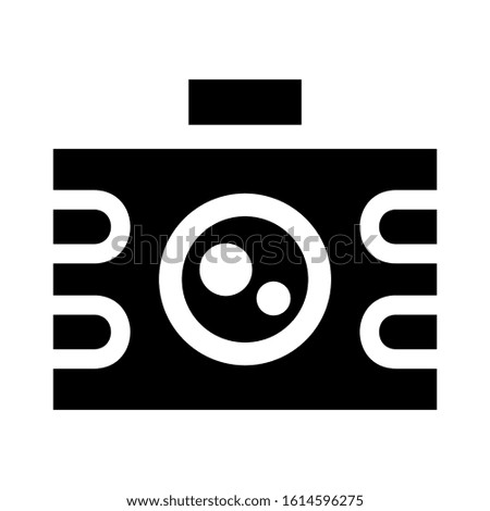 camera icon isolated sign symbol vector illustration - high quality black style vector icons
