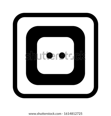 electric plugs icon isolated sign symbol vector illustration - high quality black style vector icons
