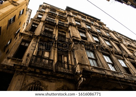 architectural view of an old building at istanbul karakul