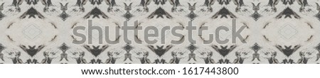 Black and White Seamless Contemporary Art. Silvery Modern Rug. Repeatable Grunge Decoration. Black and White Doodle  Border. Gray Seamless Decorative Style.