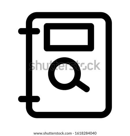 book search icon isolated sign symbol vector illustration - high quality black style vector icons
