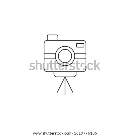 Action camera Icon vector sign isolated for graphic and web design. Camera for active sports. Ultra HD. 4K symbol template color editable on white background.