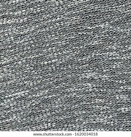 gray synthetic textile texture closeup as background