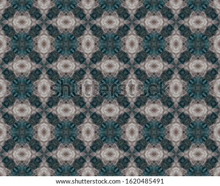 Arabesque Geometric Flower Print. Ottoman Geometric Design. Pakistan Rustic Tile. Grey Indian Endless Pattern. Gray Ethnic Pattern Floor. Ornate Geometric Ornament Tile. Blue Floral Ikat.