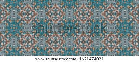 Asian Seamless Paper. Ultramarine Tiled Painting. Ultramarine Abstract Wallpaper. Abstract Ornament. Seamless Geometrical Backdrop. Indonesia Active Texture.