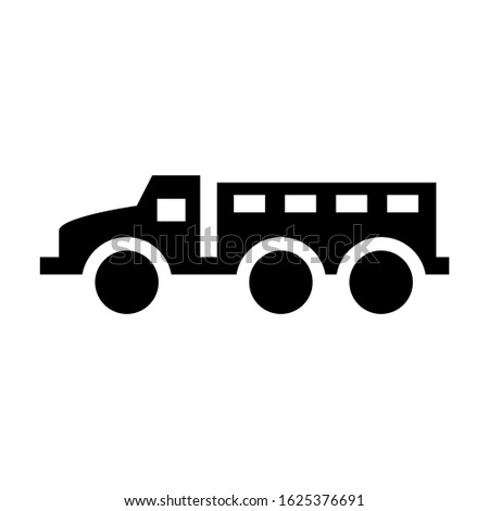 truck icon or logo isolated sign symbol vector illustration - high quality black style vector icons