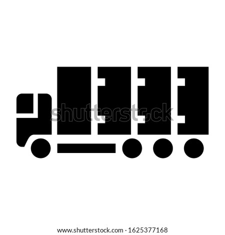 truck icon or logo isolated sign symbol vector illustration - high quality black style vector icons