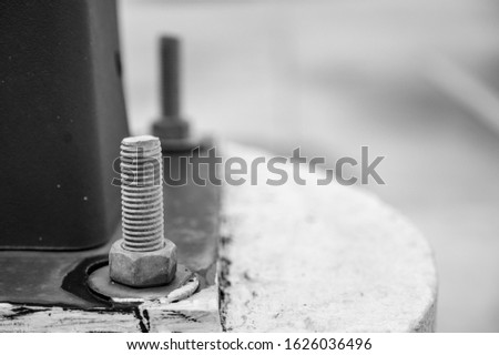 Anchor bolts for structural steel connection to concrete footing