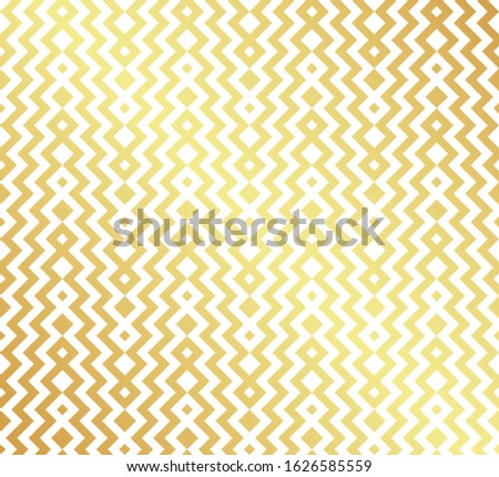 Geometric gold seamless pattern on white background. Minimal art. Vector template.