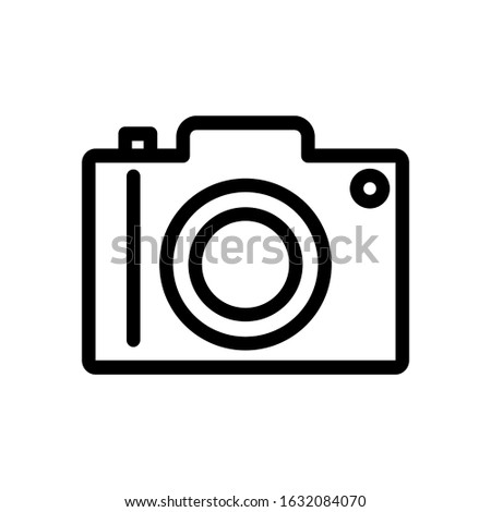 icon camera. Camera icon with a trendy style line. vector illustration. 11