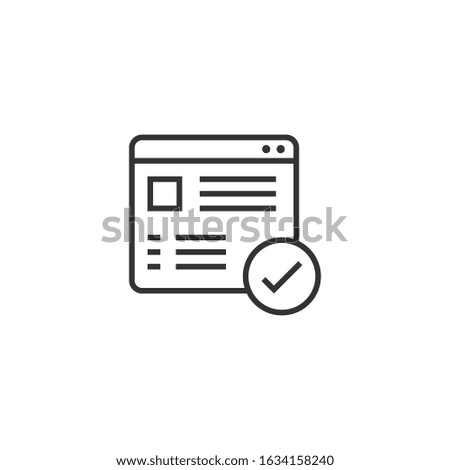 To do list icon in flat style. Document checklist vector illustration on white isolated background. Notepad check mark business concept.