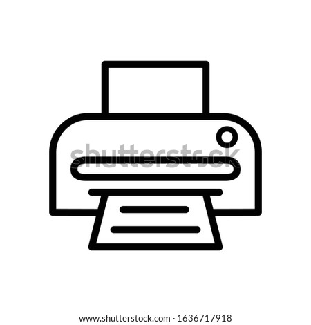 Printer icon vector design template ilustrasion