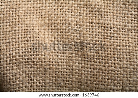 Old stained burlap