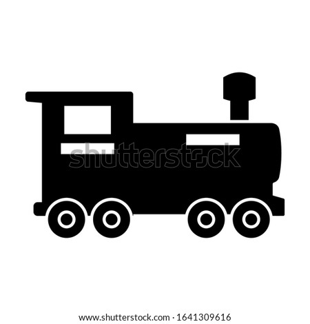 Steam locomotive icon. Simple vector of train transport icons for ui and ux, website or mobile application