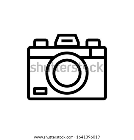 camera icon vector, illustration logo template for many purpose. Isolated on white background.