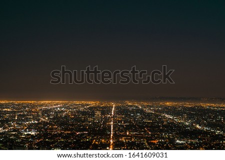 Best Los Angels night view from Griffith Observatory 