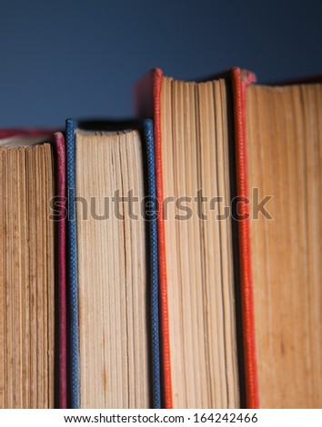 stack of old books 