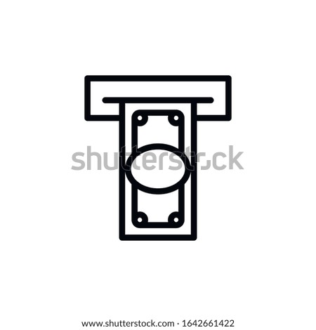 Simple payment line icon. Stroke pictogram. Vector illustration isolated on a white background. Premium quality symbol. Vector sign for mobile app and web sites.