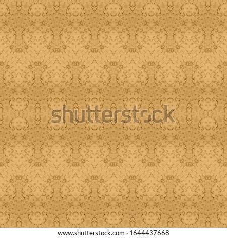 Golden Boho Textile. Brown Ethnic Batik. Boho Watercolor. Gold Print. Brown Abstract Brush. Yellow Dyed Tie Dye. Beige Geo Print. Yellow Geometric Zag. Golden Boho Stroke Yellow Geometric Texture.