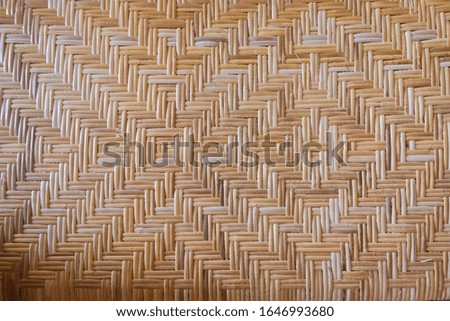 natural color of rattan weaving