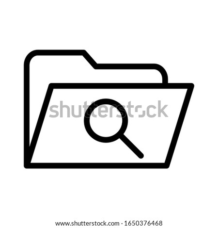 folder icon vector, illustration logo template in trendy style