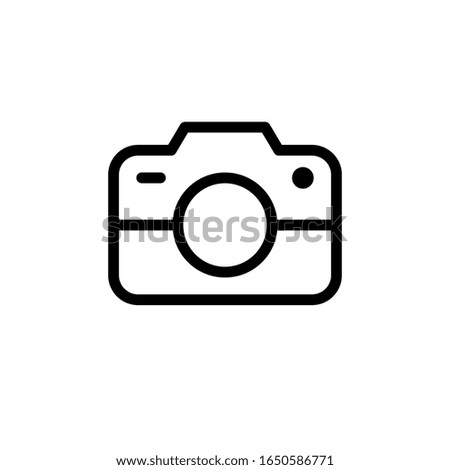 Camera Icon Vector Illustration Logo Template