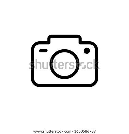 Camera Icon Vector Illustration Logo Template
