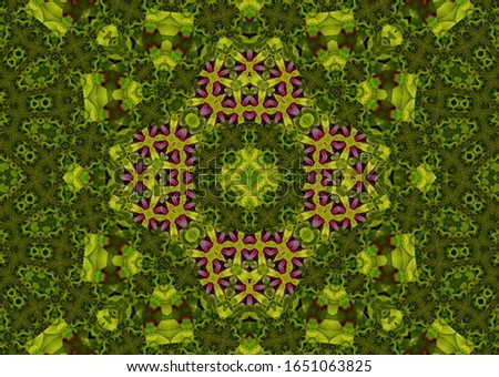 Green Fractal Abstract Background Art
