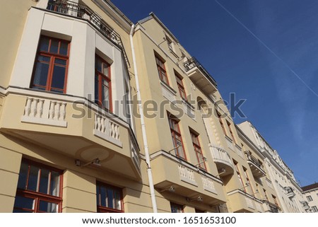 modern building with posh flats in europe