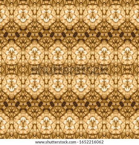 Golden Dyed Stripe. Brown Bohemian Zag. Dyed Watercolour. Brown Boho Abstract. Beige Geo Print. Yellow Tie Dye Batik. Brown Geometric Pattern. Beige Boho ZigZag Yellow Tribal Brush. Gold Batik.