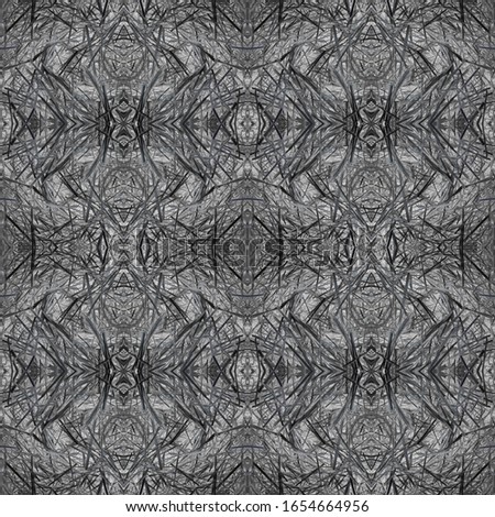 Dark Vintage Repeat Pattern Tile. Ornate Tile Background Ornate Tile Background Black Silver Decoration print. Old fashion Design. Royal Kaleidoscope Pattern Floral Pattern. Floral Design.