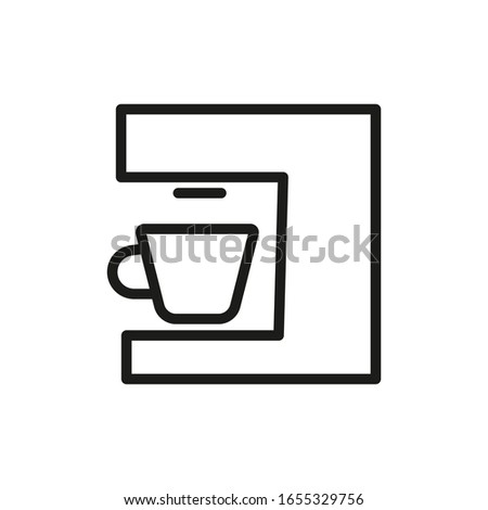 Coffee Cup Vector Line Icon