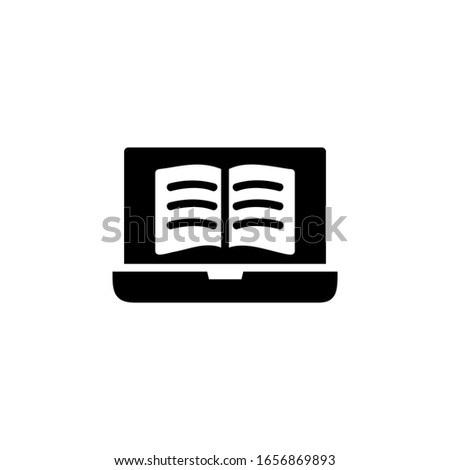 digital book icon. online learning and course icon. Perfect for application, web, logo and presentation template. icon design solid style