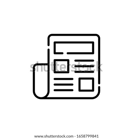 Job Ads Vector Line Illustration. Business and Finance icon 