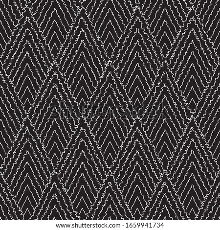 Seamless pattern with wavy white lines