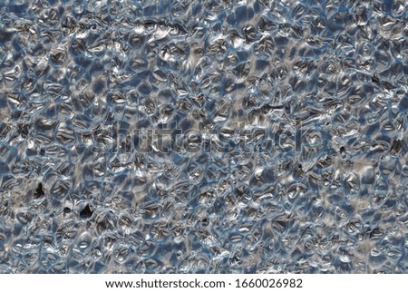 Close up a soft blue form pattern  burn texture style wall surface.