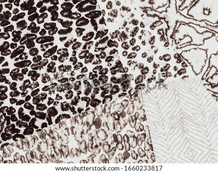 Graphic T Shirts Design Art. White Brown Islamic Morocco Pattern. Patchwork Tie Dye Painting Art. Ikat Ornamental Patch Tile. Paisley Ornament Watercolor Geometric Tile Art.
