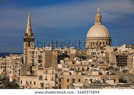 Mediterranean capital city Valletta Malta
