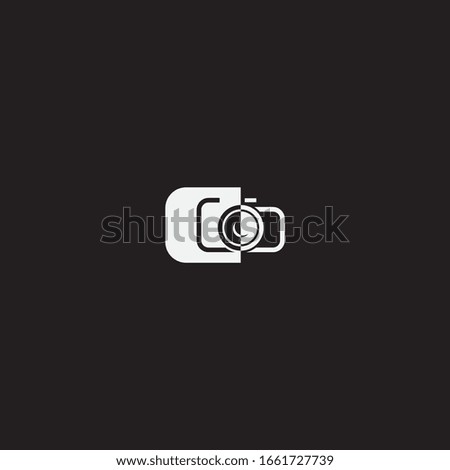 creative camera logo design and sign