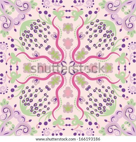 raster seamless floral pattern background 