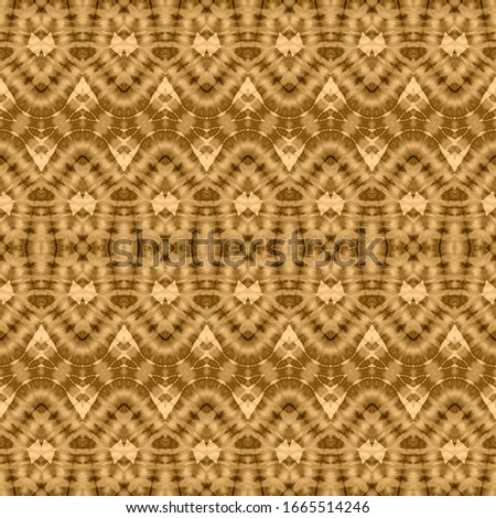 Beige Boho Textile. Golden Geo Brush. Yellow Bohemian Zag. Brown Abstract Batik. Yellow Boho Pattern. Brown Tribal Print. Gold Brush. Dyed Abstract. Beige Boho Stroke Yellow Geometric Abstract.