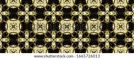 Uzbekistan Geometric Batik Boho. Golden Ethnic Pattern Print. Gold Floral Ikat Gold Quatrefoil Rustic Dye. Gold Ornate Mosaic Batik. Arabic Geometric Flower Ink. Tribal Seamless Design.
