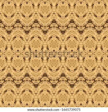 Golden Boho Zig Zag. Yellow Tie Dye Batik. Brown Traditional Zig. Beige Dyed Brush. Brown Tribal Print. Gold Print. Golden Geo Grunge Yellow Boho Textile. Geo Abstract. Yellow Bohemian Texture.