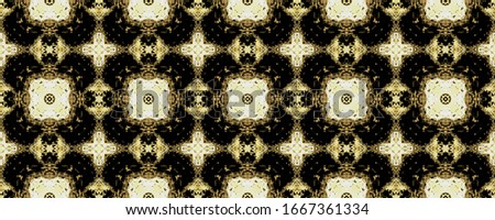 Ornate Ornament Pattern. Gold Turkish Mosaic Batik. Vintage Geometric Flower Tile. Gold Morocco Rustic Paint. Luxury Floral Batik Boho. Gold Ethnic Floor Watercolor Geometric Pattern Ikat.