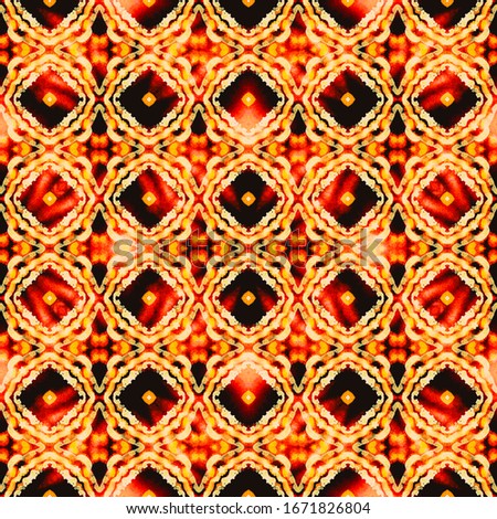 Geo Geometric Medallion. Brown, Ochra, Cepia Fabric. Portugal, Turkish Surface. Moroccan, Spanish Ornament. Folklore Ancient Texture. Geometrical Carpet.