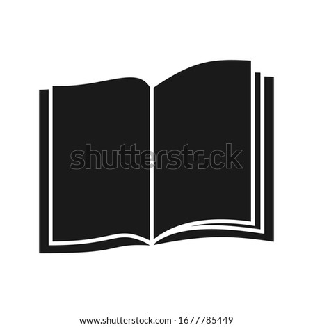 Book icon vector template color editable. Book sign isolated on blank background