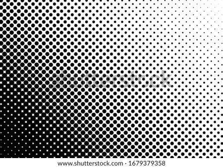Grunge Dots Background. Abstract Texture. Pop-art Monochrome Pattern. Fade Gradient Backdrop. Vector illustration