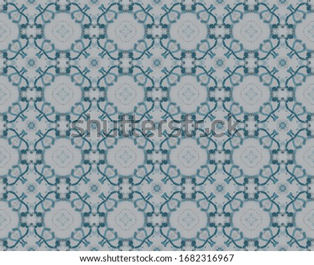 Blue Ethnic Boho. White Floral Pattern Floor. Blue Spanish Endless Batik. Turkish Geometric Flower Tile. Morocco Geometric Batik Print. Blue Watercolor Mosaic Tile. Vintage Quatrefoil Pattern.